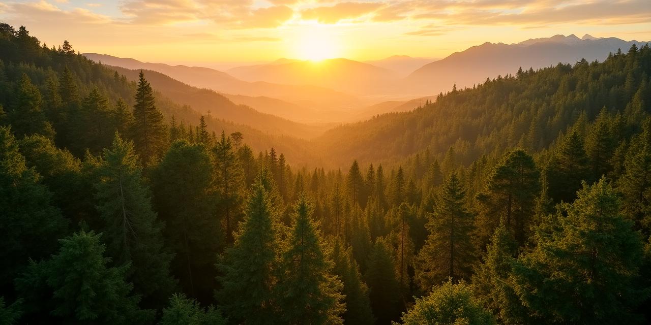 Veduta aerea del parco lupovista tra le montagne italiane